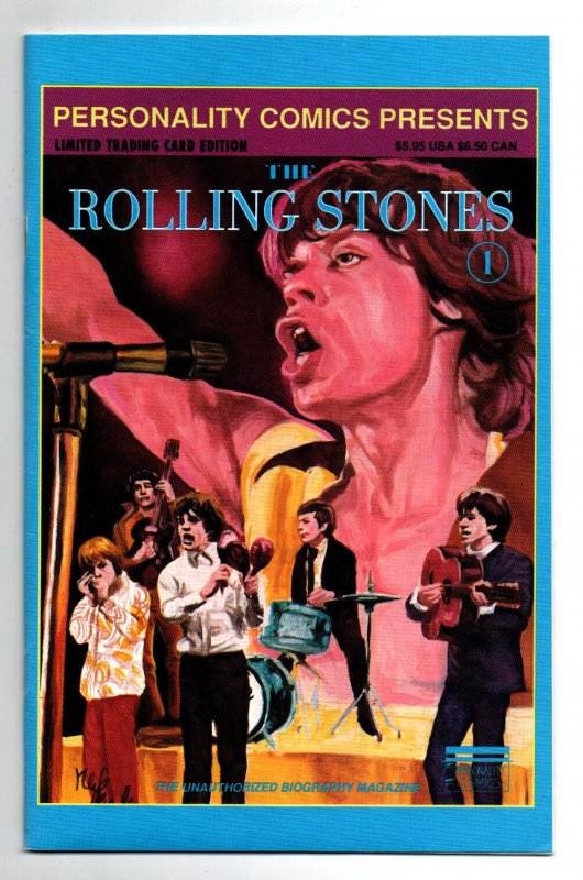 Personality Comics Presents: Rolling Stones #1 (1992), raw comic book in VF/NM condition — front cover