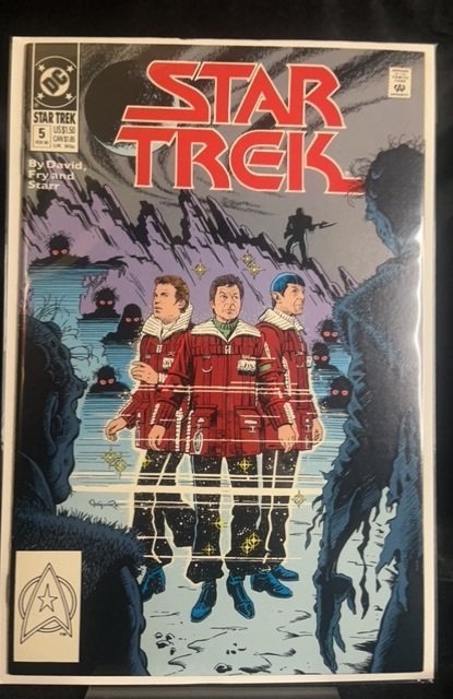 Star Trek #5 (DC Comics, 1990), raw, ungraded comic book — front cover
