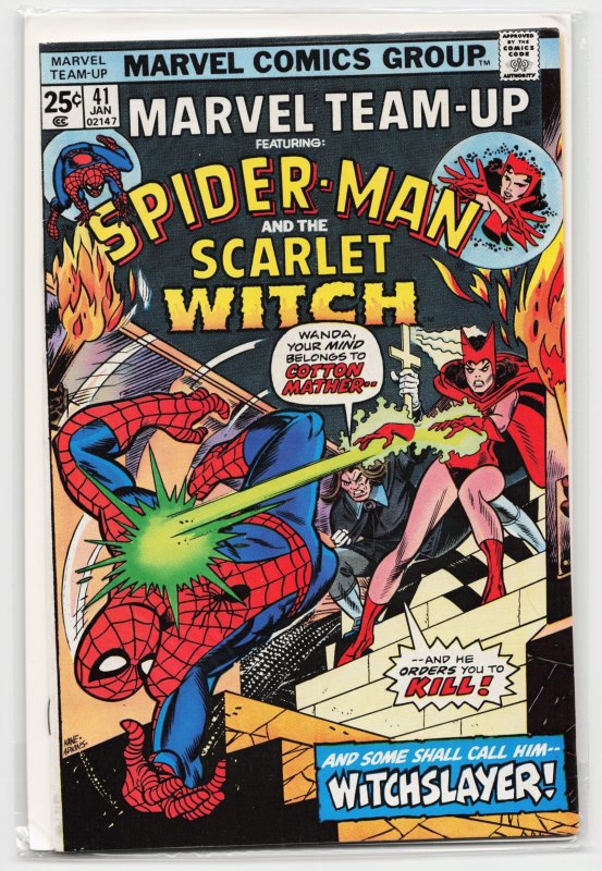 Marvel Team-Up #41 (Marvel Comics, 1976), raw, ungraded comic book — front cover