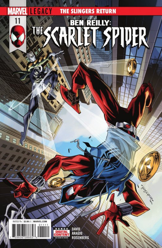 Ben Reilly: Scarlet Spider #11 (2017), raw comic book in VF/NM condition — front cover