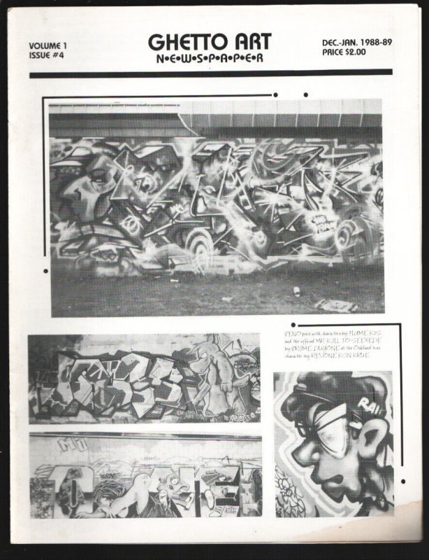 Ghetto Art #4, raw, ungraded comic book — front cover