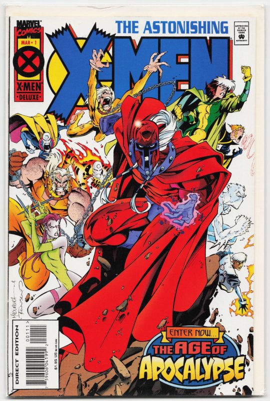 Astonishing X-Men #1 (Marvel Comics, 1995), raw, ungraded comic book — front cover