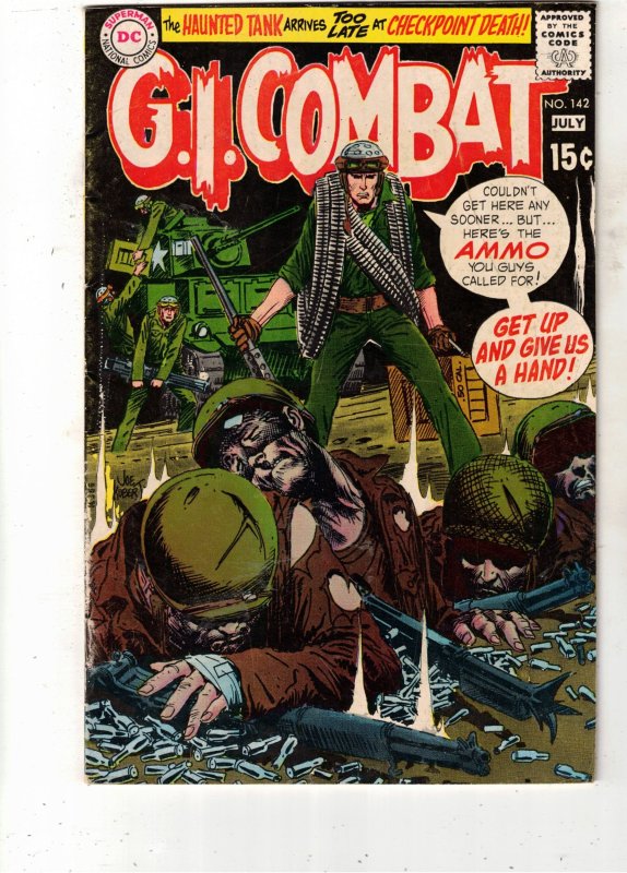 G.I. Combat #142 (DC Comics), comic book — front cover in its holder