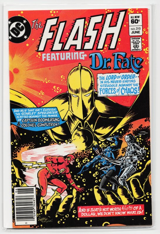 The Flash #310 (DC Comics, 1982), raw, ungraded comic book — front cover