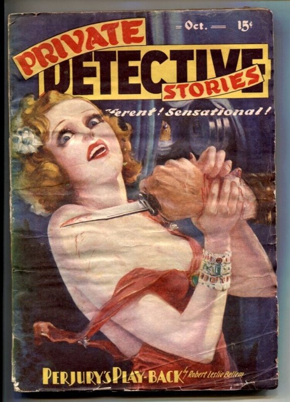 Pulp: Private Detective Stories Pulp #5 (1937), raw, ungraded comic book — front cover