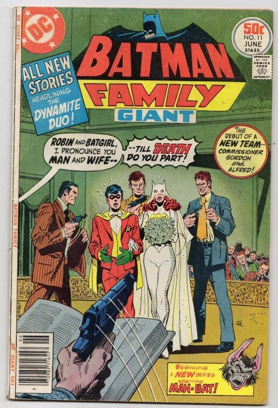 Batman Family Giant #11 (DC Comics, 1977), raw comic book in VG+ 4.5 condition — front cover