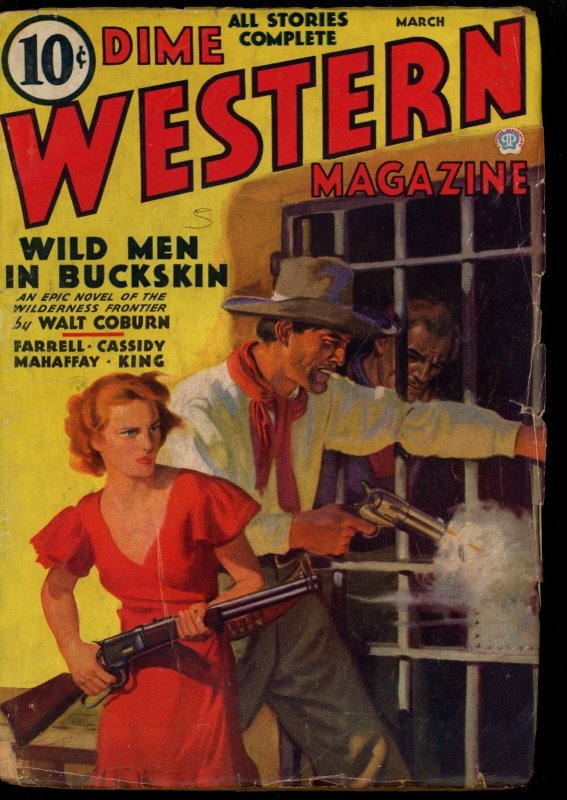 Dime Western Magazine - 03/36 - Condition: G-VG - Baumhofer Cover - 73447, raw comic book in VG condition — front cover