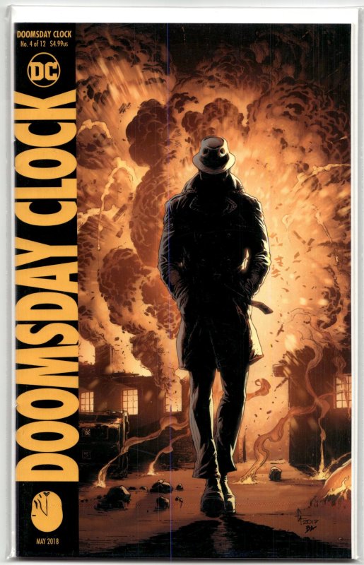 Doomsday Clock #4 (DC Comics, 2018), raw, ungraded comic book — front cover