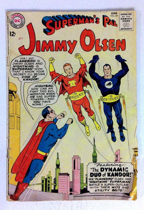 Superman's Pal Jimmy Olsen #69 (DC Comics, 1963), raw, ungraded comic book — front cover