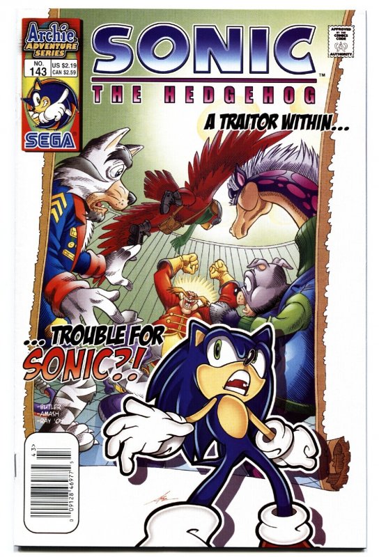 Sonic the Hedgehog #143 (Archie Comics, 2005), raw, ungraded comic book — front cover