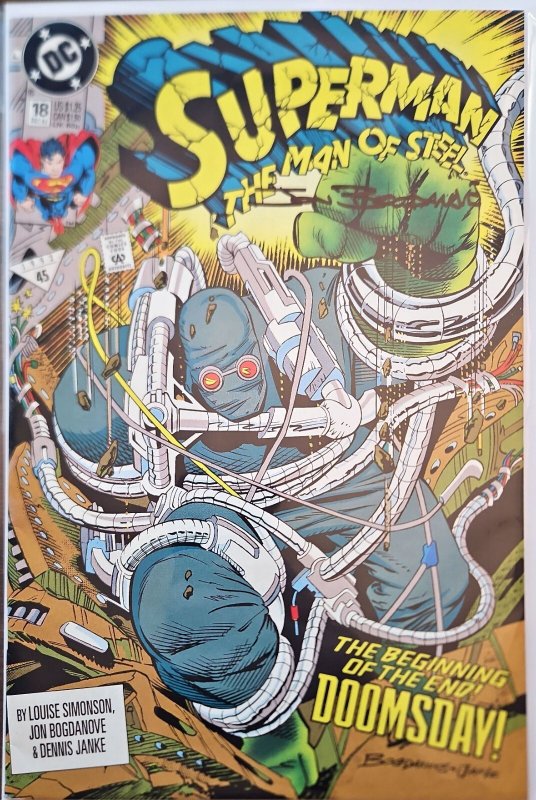 Superman Man of Steel #18 (DC Comics), raw, ungraded comic book — front cover