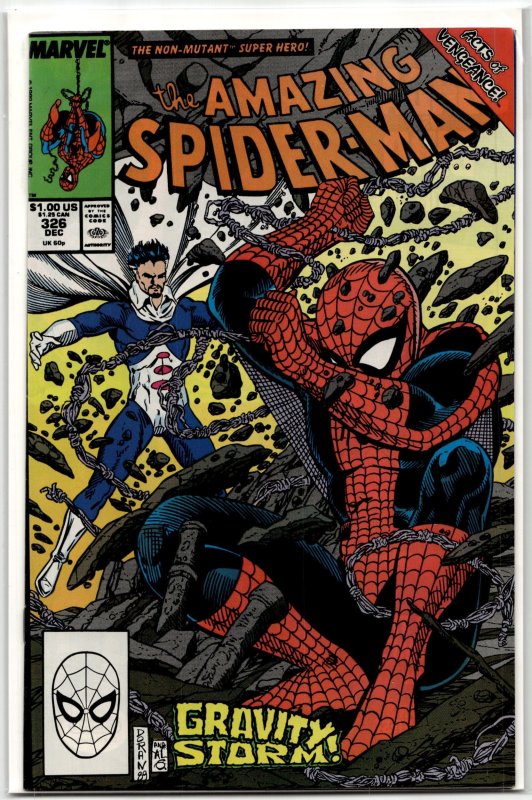 The Amazing Spider-Man #326 (Marvel Comics, 1989), raw, ungraded comic book — front cover