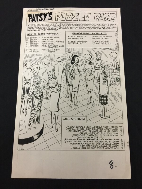 Patsy Walker #99 (Marvel Comics), raw, ungraded comic book — front cover