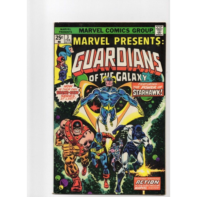 Presents #3 (Marvel Comics, 1975), raw comic book in FN/VF 7.0 condition — front cover