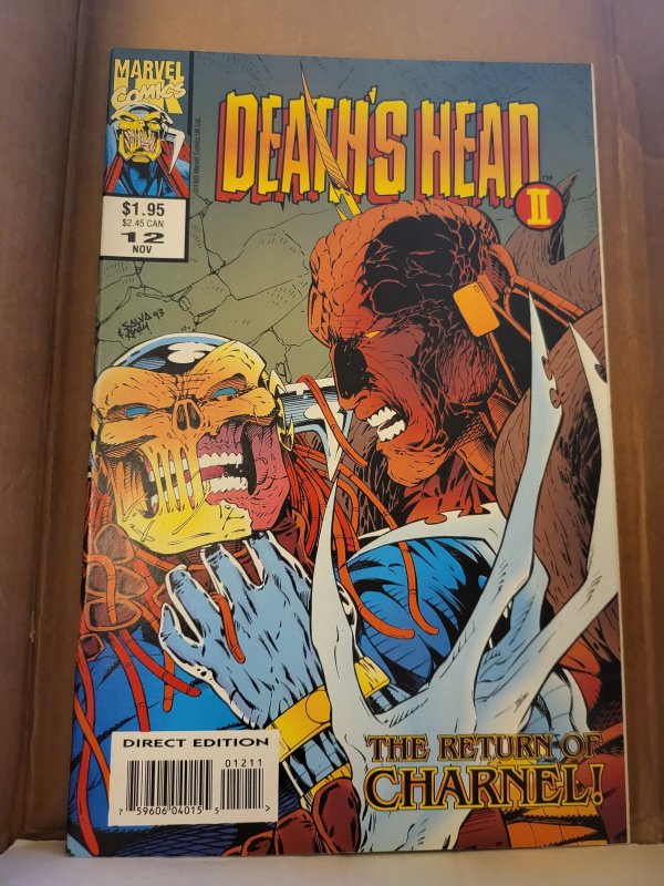 Death's Head II #12 (1993), raw, ungraded comic book — front cover