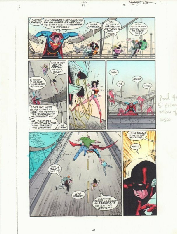 JLA #33 (DC Comics, 1999), raw, ungraded comic book — front cover