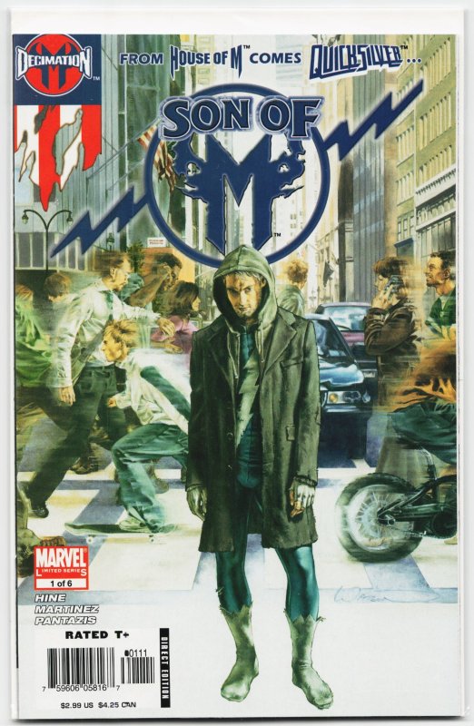 Son of M #1 (Marvel Comics, 2006), raw, ungraded comic book — front cover