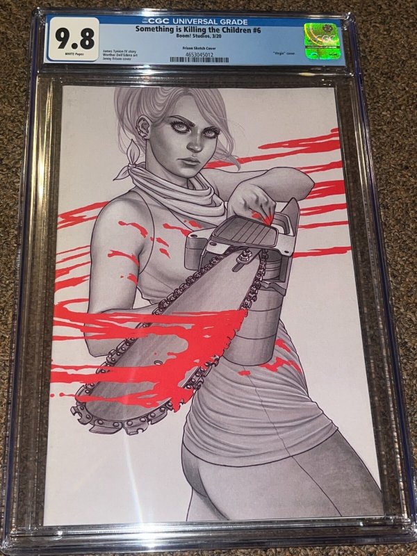 Something is Killing the Children #6 (Boom! Studios), CGC 9.8 graded comic book, Universal Blue label — front cover in its holder