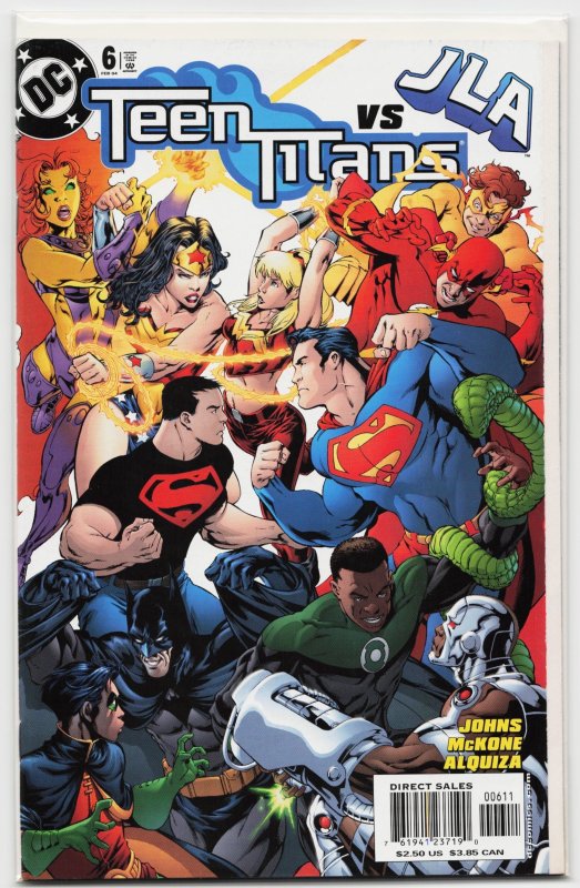 Teen Titans #6 (DC Comics, 2004), raw, ungraded comic book — front cover