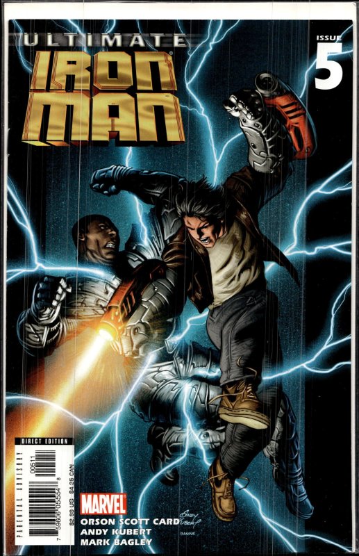 Ultimate Iron Man #5 (2006), raw, ungraded comic book — front cover