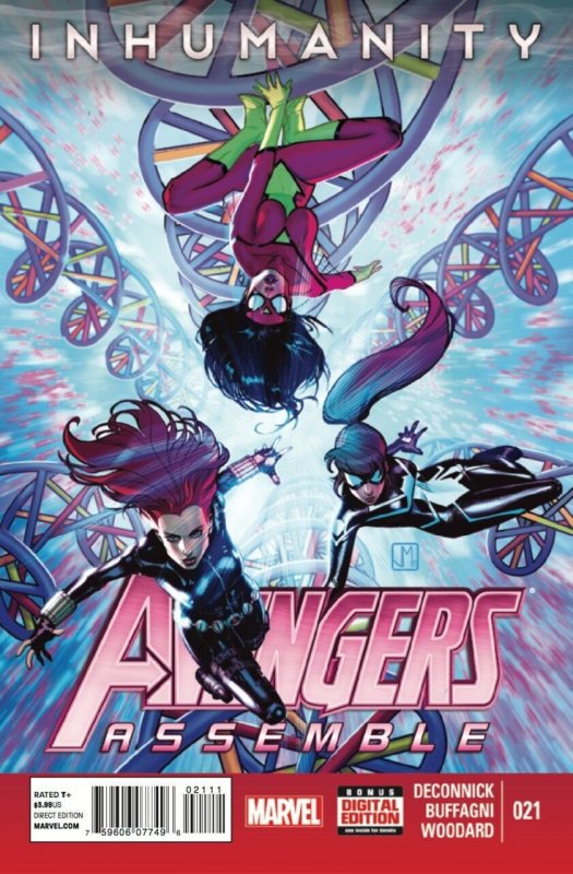 Avengers Assemble #21 (Marvel Comics, 2012), raw comic book in VF/NM condition — front cover