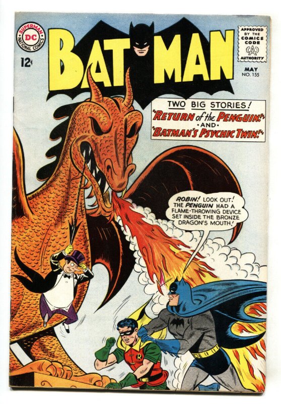Batman #155 (DC Comics, 1963), raw, ungraded comic book — front cover