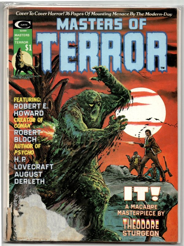 Masters of Terror #1 (1975), raw, ungraded comic book — front cover