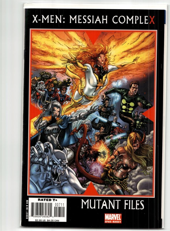 X-Men: Messiah Complex – Mutant Files (2007) X-Men (2007), raw, ungraded comic book — front cover