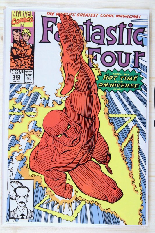 Fantastic Four #353 (Marvel Comics, 1991), raw comic book in VF+ 8.5 condition — front cover