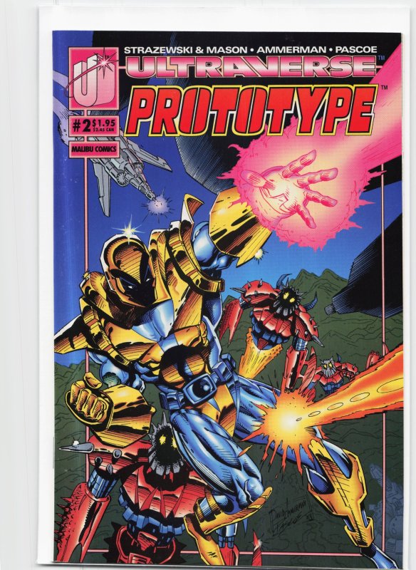 Prototype #2 (Malibu Comics, 1993), raw, ungraded comic book — front cover
