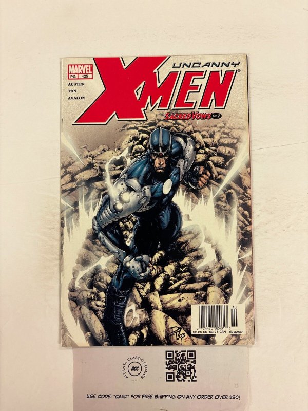 Uncanny X-Men #425 (Marvel Comics, 2003), raw comic book in NM condition — front cover