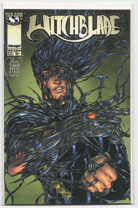 Witchblade #22 (Top Cow, 1998), raw, ungraded comic book — front cover
