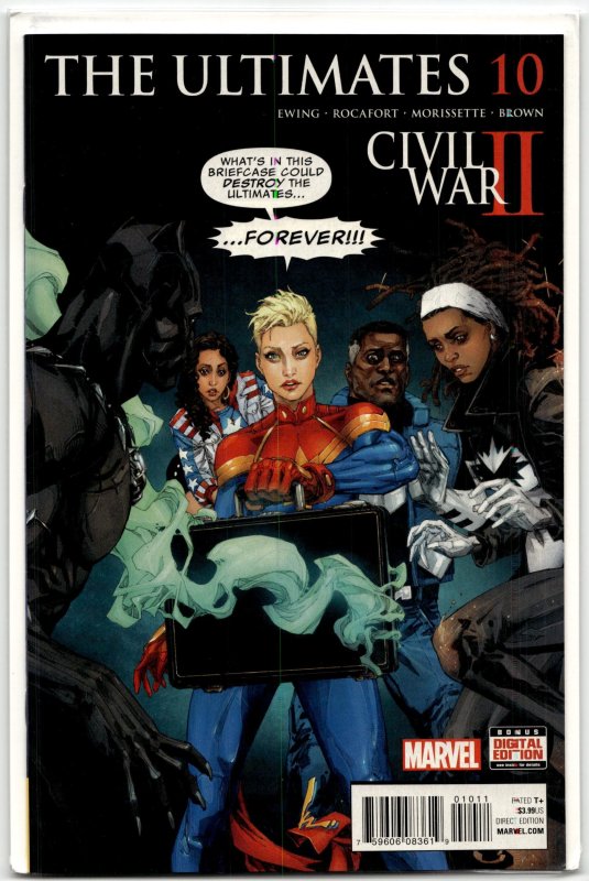 Ultimates #10 (Marvel Comics, 2016), raw, ungraded comic book — front cover
