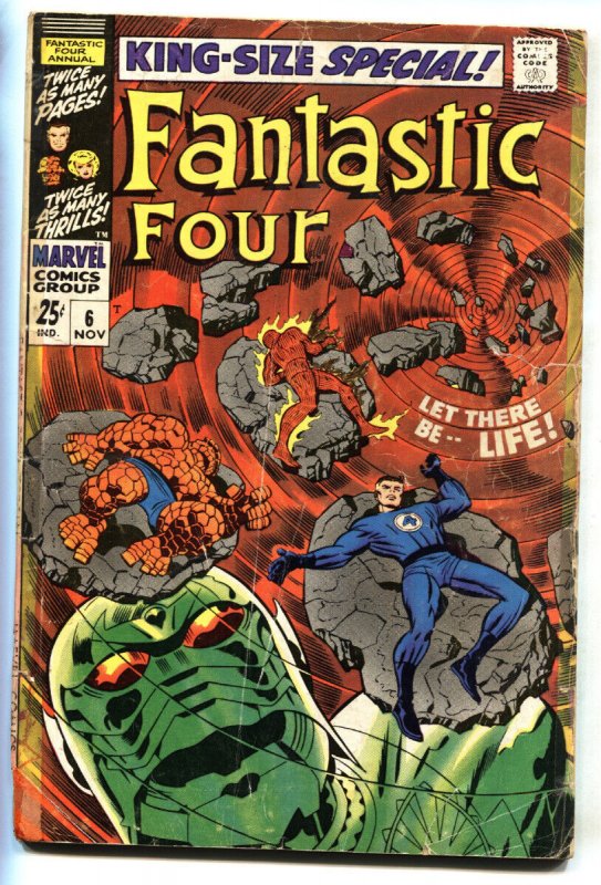 Fantastic Four Annual #6 (Marvel Comics, 1968), raw, ungraded comic book — front cover