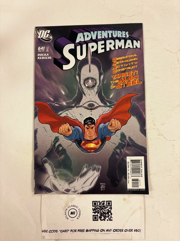 Adventures of Superman #641 (DC Comics), raw comic book in NM condition — front cover