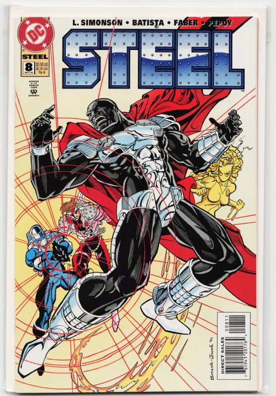 Steel #8 (DC Comics, 1994), raw, ungraded comic book — front cover