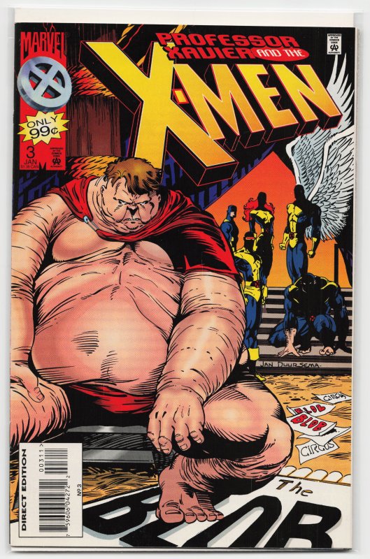 Professor Xavier and the X-Men #3 (1996), raw, ungraded comic book — front cover