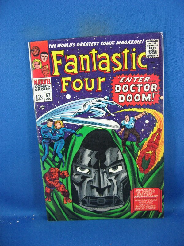 Fantastic Four #57 (Marvel Comics, 1966), raw comic book in VF+ condition — front cover