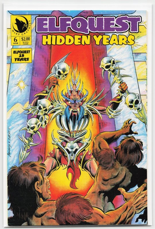 ElfQuest: Hidden Years #6 (WaRP Graphics, 1993), raw, ungraded comic book — front cover