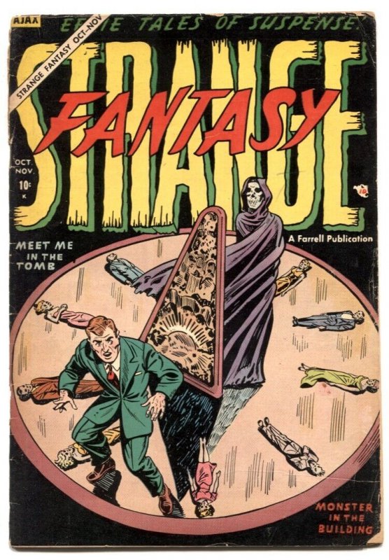 Strange Fantasy #14 (Ajax-Farrell, 1954), raw, ungraded comic book — front cover