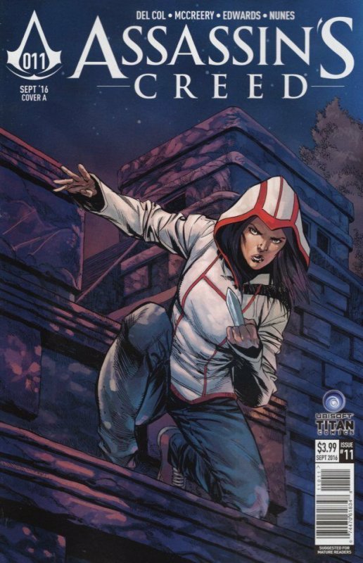 Assassins Creed #11 (Titan Comics, 2016), raw, ungraded comic book — front cover
