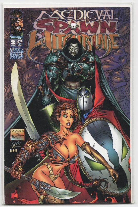 Medieval Spawn / Witchblade #3 (Image Comics, 1996), raw, ungraded comic book — front cover