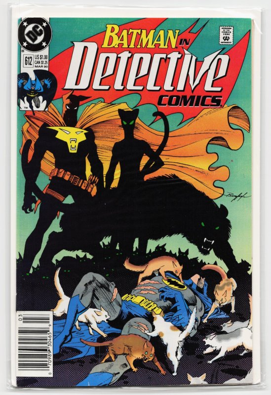 Detective Comics #612 (DC Comics, 1990), raw, ungraded comic book — front cover