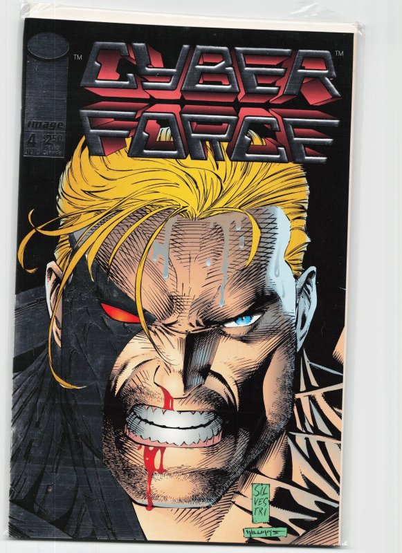 Cyber Force #4 (Image Comics, 1993), raw, ungraded comic book — front cover