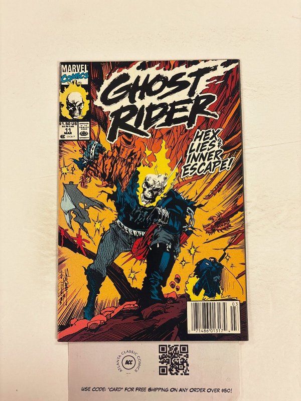 Ghost Rider #11 (Marvel Comics), raw comic book in NM condition — front cover