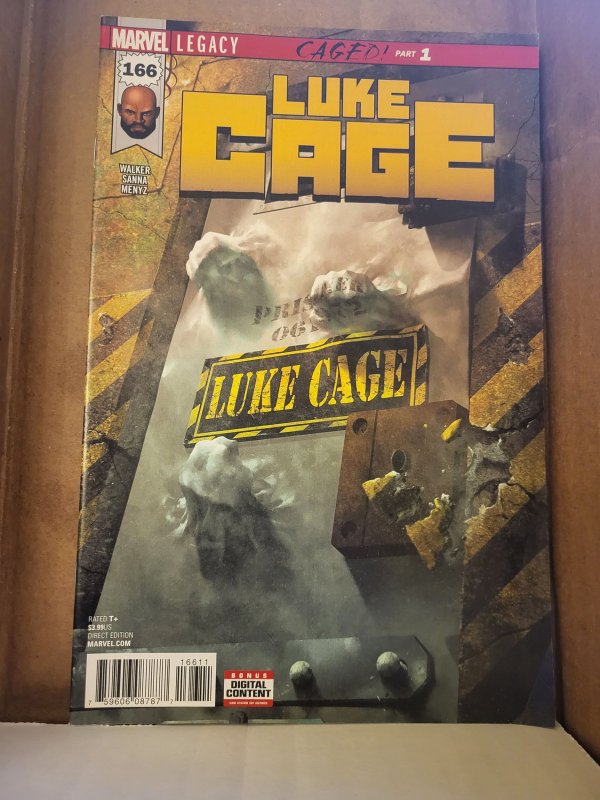 Luke Cage #166 (Marvel Comics, 2017), raw, ungraded comic book — front cover