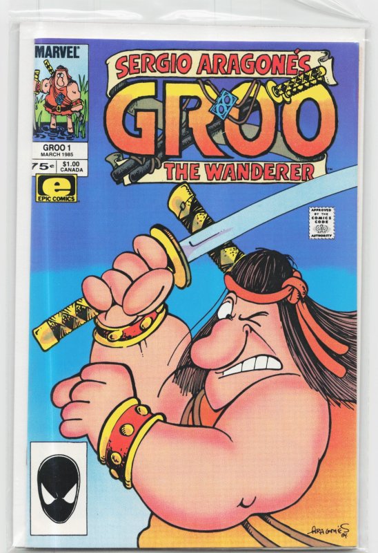 Groo the Wanderer #1 (Marvel Comics, 1985), raw, ungraded comic book — front cover