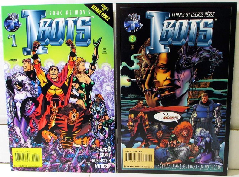 I-Bots Lot of 2 #1, 2 (1995) Tekno Comix 1st Print Comic Books (1995), raw, ungraded comic book — front cover