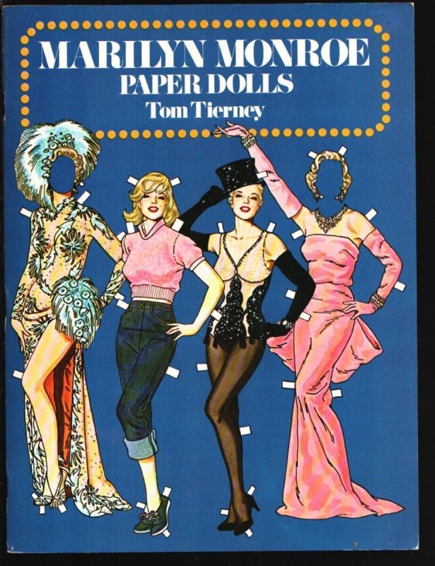 Pulp: Marilyn Monroe Paper Dolls in Full Color 1979-Dover Pubs-Uncut-Fashion... (1979), raw, ungraded comic book — front cover