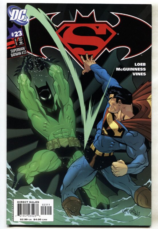 Superman/Batman #23 (DC Comics), raw, ungraded comic book — front cover